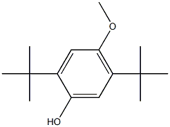 2,5-DI-T-BUTYL-4-METHOXY PHENOL 化学構造式