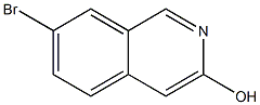 3-Hydroxy-7-bromoisoquinoline,,结构式