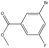 3-BROMO-5-FLUOROBENZOIC ACID METHYL ESTER 化学構造式