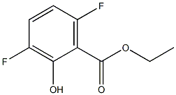 ETHYL 3,6-DIFLUORO-2-HYDROXYBENZOATE Struktur