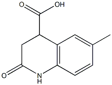 2-OXO-6-METHYL-1,2,3,4-TETRAHYDROQUINOLINE-4-CARBOXYLIC ACID Struktur