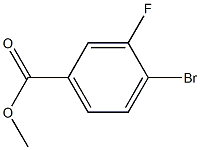 4-BROMO-3-FLUOROBENZOIC ACID METHYL ESTER,,结构式
