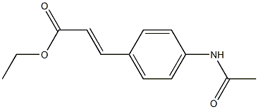 4-ACETAMIDOCINNAMIC ACID ETHYL ESTER Structure