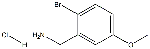 2-BROMO-5-METHOXYBENZYLAMINE Hydrochloride 化学構造式