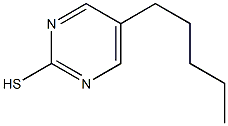 2-Mercapto-5-pentylpyrimidine 化学構造式