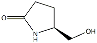 (5S)-5-(HYDROXYMETHYL)PYRROLIDIN-2-ONE 化学構造式