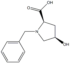 1-BENZYL- CIS-4-HYDROXY-D-PROLINE 化学構造式
