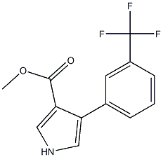 4-[3-(TRIFLUOROMETHYL)PHENYL]-1H-PYRROLE-3-CARBOXYLICACIDMETHYLESTER,,结构式