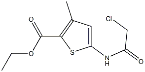ETHYL 5-[(CHLOROACETYL)AMINO]-3-METHYLTHIOPHENE-2-CARBOXYLATE Structure