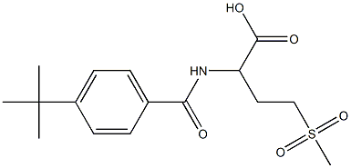 2-[(4-TERT-BUTYLBENZOYL)AMINO]-4-(METHYLSULFONYL)BUTANOIC ACID,,结构式