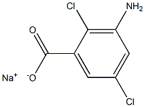 3-AMINO-2,5-DICHLOROBENZOIC ACID SODIUM SALT TECH. 90+% Structure