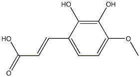 4-METHOXY-2 3-DIHYDROXYCINNAMIC ACID 97% Structure