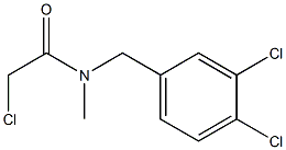 2-CHLORO-N-(3,4-DICHLOROBENZYL)-N-METHYLACETAMIDE 化学構造式