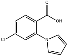 4-CHLORO-2-(1H-PYRROL-1-YL)BENZOIC ACID Structure