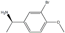 (1R)-1-(3-BROMO-4-METHOXYPHENYL)ETHANAMINE Structure