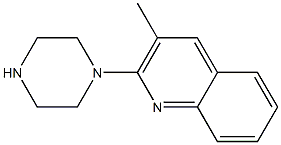 3-METHYL-2-(1-PIPERAZINO)QUINOLINE Struktur