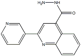 2-PYRIDIN-3-YLQUINOLINE-4-CARBOHYDRAZIDE Struktur