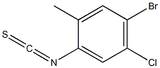 4-BROMO-5-CHLORO-2-METHYLPHENYLISOTHIOCYANATE 97%,,结构式