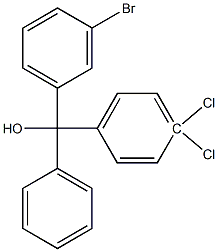 3-BROMO-4'',4''-DICHLOROTRITYL ALCOHOL 95% 化学構造式