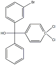 3-BROMO-4'',4''-DICHLOROTRITYL ALCOHOL 95%,,结构式