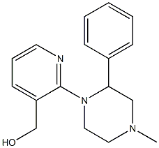 1-(3-METHYLOL-PYRIDYL-2-)-2-PHENYL-4-METHYL PIPERAZINE Structure