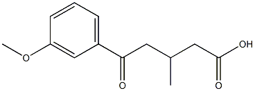 5-(3-METHOXYPHENYL)-3-METHYL-5-OXOVALERIC ACID 95% Struktur