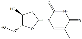 4-THIOTHYMIDINE, HPLC PURIFIED, 98% PURE WITH HPLC UV CHROMATOGRAM Structure