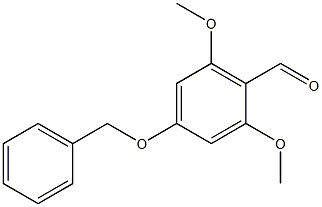 4-BENZYLOXY-2,6-DIMETHOXYBENZALDEHYDE, POLYMER-SUPPORTED, 1.,,结构式