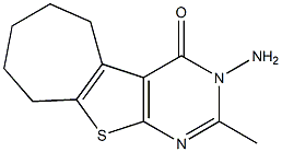 3-AMINO-2-METHYL-3,5,6,7,8,9-HEXAHYDRO-4H-CYCLOHEPTA[4,5]THIENO[2,3-D]PYRIMIDIN-4-ONE Structure