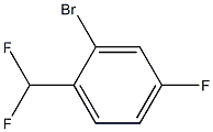 2-BROMO-1-DIFLUOROMETHYL-4-FLUOROBENZENE 98% 化学構造式