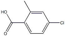 2-METHYL-4-CHLOROBENZOIC ACID 5%,,结构式