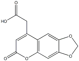 4-CARBOXYMETHYL-6,7-METHYLENEDIOXYCOUMARIN 95+% 结构式