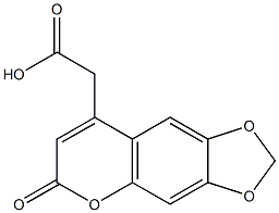 4-CARBOXYMETHYL-6,7-METHYLENEDIOXYCOUMARIN 95+% Structure