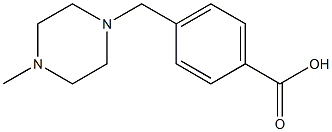 4-(4-METHYLPIPERAZIN-1-YLMETHYL)BENZOIC ACID, 95+%,,结构式