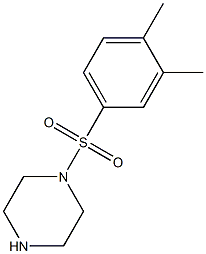 1-[(3,4-DIMETHYLPHENYL)SULFONYL]PIPERAZINE 结构式