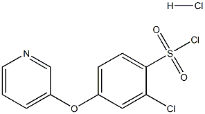 4-(3-PYRIDYLOXY)BENZENESULFONYLNYL CHLORIDE HYDROCHLORIDE 结构式