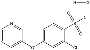 4-(3-PYRIDYLOXY)BENZENESULFONYLNYL CHLORIDE HYDROCHLORIDE Structure