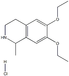 6,7-DIETHOXY-1-METHYL-1,2,3,4-TETRAHYDROISOQUINOLINE HYDROCHLORIDE 98%,,结构式