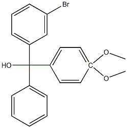 3-BROMO-4'',4''-DIMETHOXYTRITYL ALCOHOL 95% 化学構造式