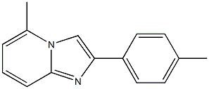 2(4 - METHYLPHENYL)  5 - METHYL IMIDAZO[1,2 - A]PYRIDINE,,结构式