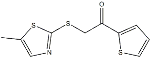  2-[(5-METHYL-1,3-THIAZOL-2-YL)THIO]-1-THIEN-2-YLETHANONE