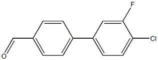 4-(4-CHLORO-3-FLUOROPHENYL)BENZALDEHYDE 96%,,结构式