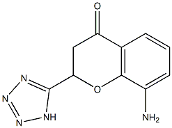 8-AMINO-2-(1H-TETRAZOL-5-YL)-2,3-DIHYDROCHROMEN-4-ONE Structure