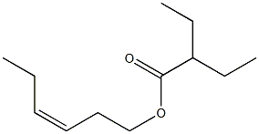 2-ETHYL-N-BUTYRIC ACID CIS-3-HEXEN-1-YL ESTER 95+% Struktur