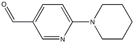 6-(1-PIPERIDINO)PYRIDINE-3-CARBOXALDEHYDE 结构式