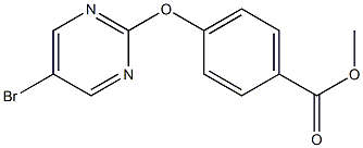 4-(5-BROMOPYRIMIDIN-2-YLOXY)BENZOIC ACID METHYL ESTER, 95+%,,结构式