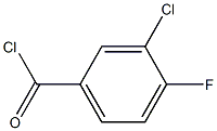 4-FLUORO-3-CHLORO BENZOYL CHLORIDE, 99+%,,结构式