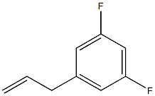 3-(3,5-DIFLUOROPHENYL)-1-PROPENE 97% 化学構造式