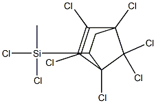 1,2,3,4 7,7-HEXACHLORO-6-METHYLDICHLOROSILYL-2-NORBORNENE 97% Struktur