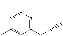 (2,6-DIMETHYLPYRIMIDIN-4-YL)ACETONITRILE Structure